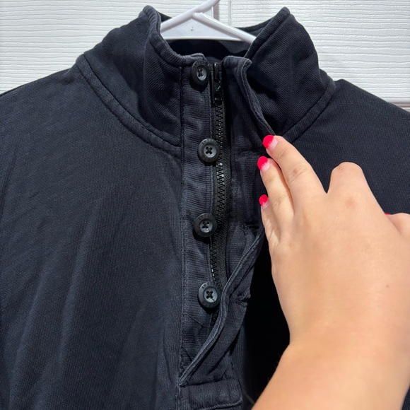 AMERICAN EAGLE Men’s Vintage Classic Fit Long Sleeve Quarter Zip Sweater -navy S - Picture 3 of 5